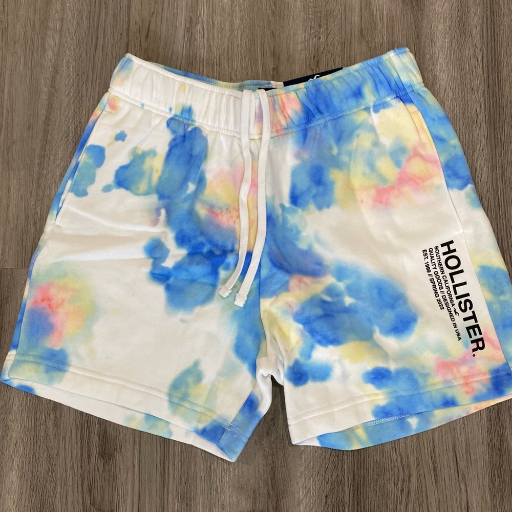 Hollister Flecee Jogger Short 5’’ sky blue tye
